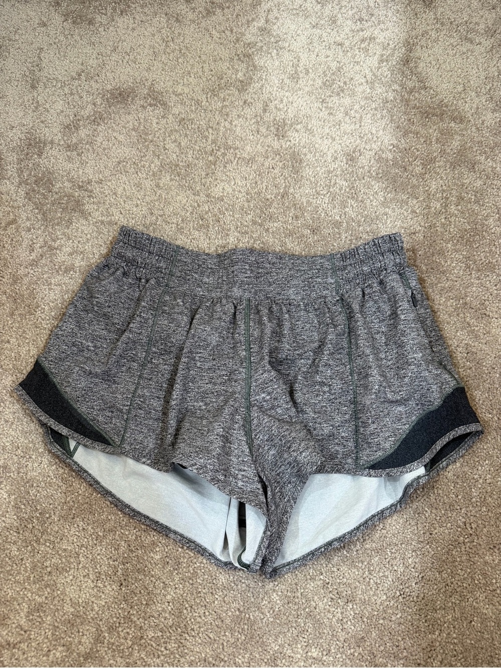 Woman’s Gray Lululemon Short, Size 8